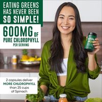 Cápsulas de Clorofila de Marca Privada OEM/ODM para Desintoxicación y Limpieza, Refuerzo del Sistema Inmunitario, Veganas, Halal, para Adultos, 120 Cápsulas/Botella