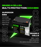 Batterie LiFePO4 OEM 12V 45Ah avec BMS intelligent, remplacement pour batteries au plomb-acide pour applications solaires, VR et marines
