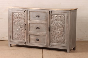 Luxury Solid Wood Cabinet <b>Sideboard</b> Buffet <b>Storage</b> Cabinet for Living Room Dining Room Hotel Apartment Modern Furniture OEM ODM - Product Image 6
