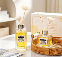 Diffuseur de parfum de luxe écologique 180 ml 250 ml, flacon en verre ambré pour huiles essentielles, flacon de parfum, flacon diffuseur à bâtonnets
