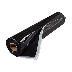 5.5mil 6mil 8mil Thick Polyethylene Panda Film Black White 10 x 100 Plastic Sheeting Roll for Greenhouse Silage Cover Film