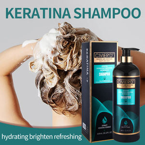 Venta al por mayor de queratina orgánica, champú y acondicionador a base de hierbas nutritivo y reparador de la caspa dañada, champú esponjoso, traje para el cuidado del cabello - Product Image 3