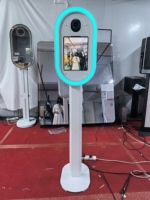 Photomaton léger pour DSLR et iPad avec boîtier métallique, flash et parapluie, cabine photo pour selfies