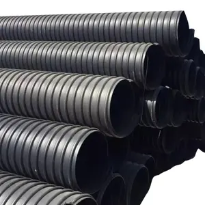 Municipal drainage sewage pipeline Carat winding structure B-type pipe hdpe pipe storm drain pipe 600mm