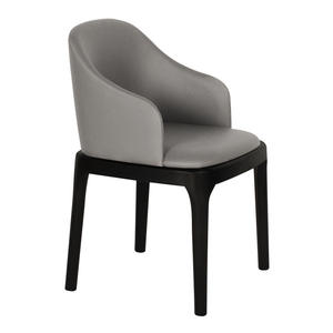 الراقية فندق تجاري الخشب كرسي عتيق مطعم مع النسيج والجلود مقعد الجملة إلى لوس انجليس - Product Image 5