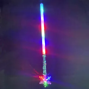 新款图案光剑雪花星形发光二极管儿童光剑玩具