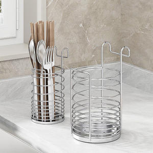Cesta para Cubiertos de Cocina, Nuevo Estilo, Acero Inoxidable 304, Porta Cubiertos, Organizador de Cuchillos, Palillos y Cucharas - Product Image 5