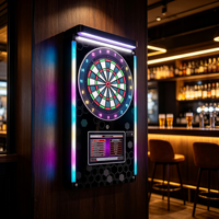Máquina de Dardos Electrónica Mini Personalizada de Fábrica OEM ODM con Luz Ambiental RGB en Toda la Superficie y Puntuación Automática