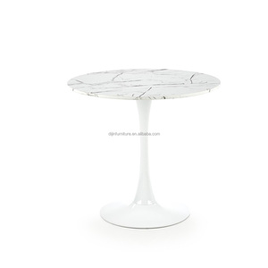I tavoli da pranzo rotondi del tulipano del MDF di legno bianco impostano il tavolino da caffè per il <span class=keywords><strong>tavolo</strong></span> del tulipano del soggiorno del ristorante - Product Image 6