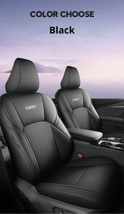 Yüksek kalite 2025 özel 360 ° her şey dahil iş araba koltuk minderleri Toyota Camry için aşınmaya dayanıklı deri koltuk kılıfı siyah - Product Image 5