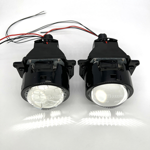 La mejor lente de proyector Bi-LED 3,0 pulgadas 70W faro de coche taza reflectante única luz antiniebla lente de proyector película Azul con H4 H7 - Product Image 5