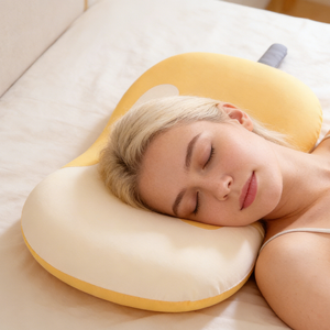 หมอนรองคอและไหล่ YUE RISE ออกแบบตามหลักวิทยาศาสตร์ ผ้าระบายอากาศเย็นสบาย โฟมเมมโมรี่โฟมแบบคืนตัวช้า รูปทรงไอศกรีม - Product Image 1