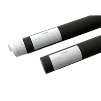 Tube noir imprimé écologique biodégradables, 50 pièces, emballage Kraft pour la livraison postale, A3 A2 A4