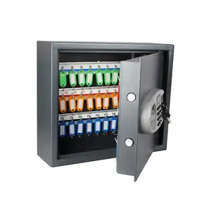 Oem Hoge Kwaliteit Staal Duurzaam Elektronische Muur Gemonteerde Sleutel Safe Storage Box Met Lcd-scherm