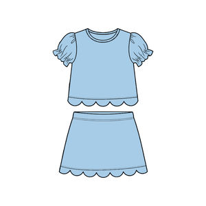 Vestido de Verano para Bebé Niña, Modelo GSD3930, Color Rosa Intenso, Estampado, Manga Corta, Largo hasta la Rodilla, Transpirable, Venta al Por Mayor - Product Image 5