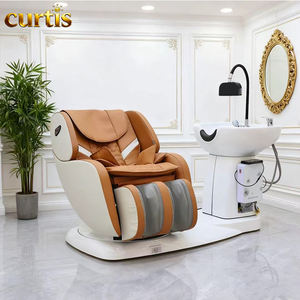 Sillón de Peluquería Eléctrico de Lujo para Spa Capilar con Masaje y Circulación de Agua, Utilizado como Sillón de Barbería, Sillón de Champú y Masaje - Product Image 1