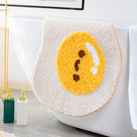 Tapis de bain aux œufs en 3D, accessoire de sol de toilette amusant, baignoire, salon, porte, escaliers, chambre à coucher