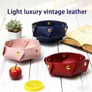 Vassoio pieghevole da tavolo Catchall scatola portaoggetti per gioielli chiave con gettone da tavolo Organizer ingresso comodino decorazione casa ufficio - Product Image 2