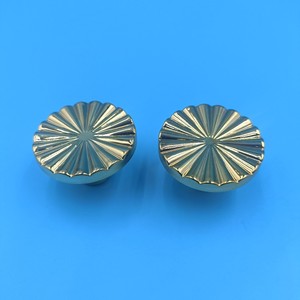 <b>Copper</b> Zinc Alloy Cabinet <b>Knob</b> 30mm Round Sunflower Design For Drawer Door Handle - Product Image 1