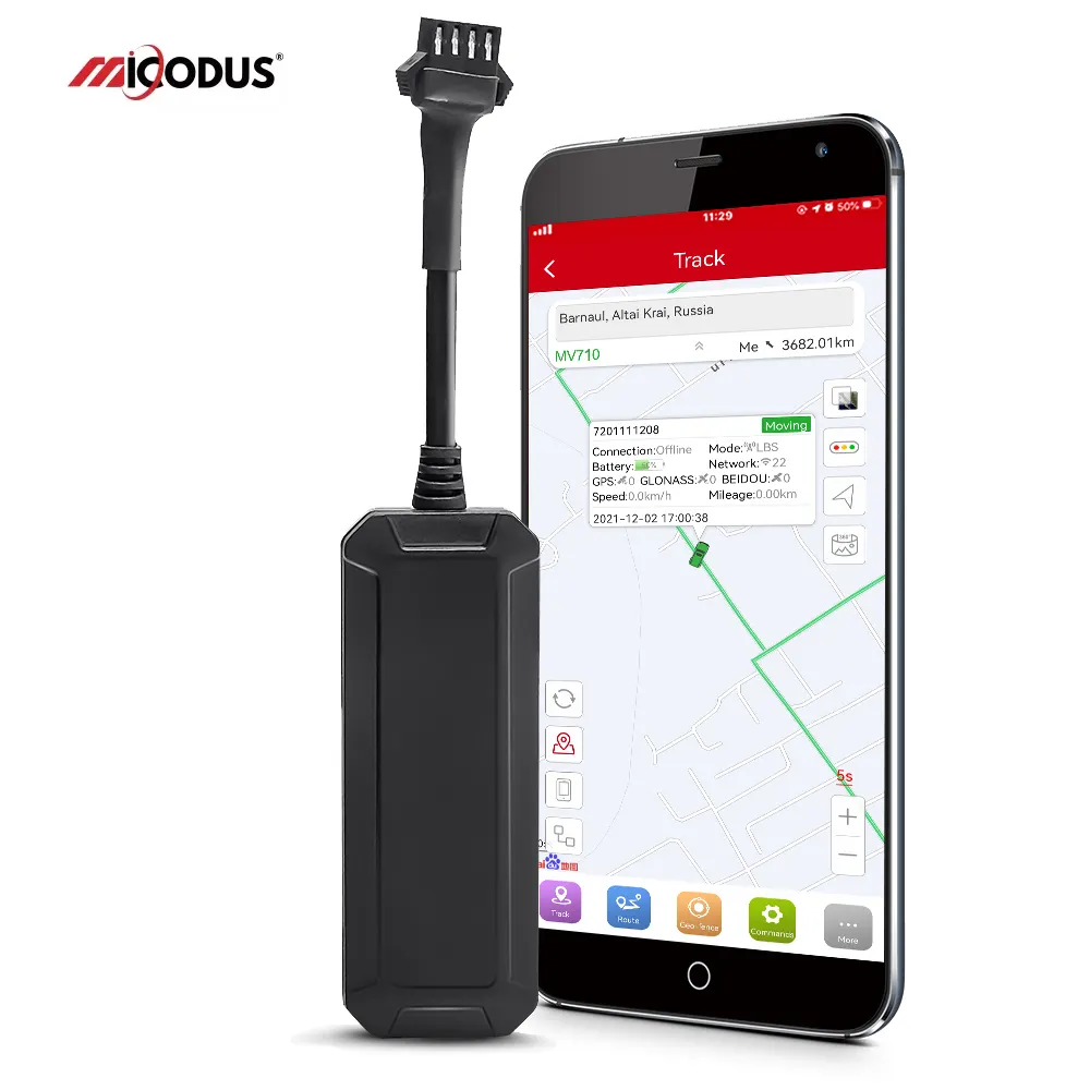 Vehicle Tracking Equipment Micodus MV710 Motorcycle Fleet Management Location Gps Device Anti Theft Min Gps Tracker For Car