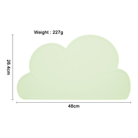 Table à manger pour enfants sans BPA tapis de nourriture antidérapant chaise haute bébé napperon imperméable en silicone pour enfants avec bords surélevés