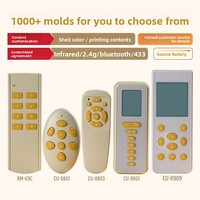 Boîtier de télécommande sans fil en alliage chromé personnalisé pour climatiseur 433 MHz Bluetooth Infrarouge 2.4 GHz ; Ouverture de moule