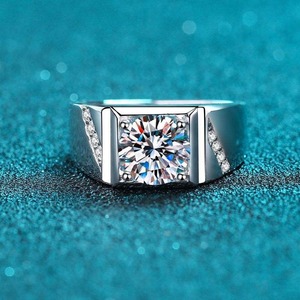 Premium Quality Moissanite Diamond <b>Ring</b> for <b>Men</b> for Wedding Engagement and Daily Wear Available At Affordable Price - Product Image 2