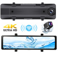 Caméra embarquée à écran tactile 10,99'' CarPlay & Android Auto 4K + 1080P Enregistrement double avant et arrière GPS Tracking Bluetooth actif