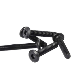 3/16 1/4 5/16 Imperial Black Stainless Steel 304 Beveled Flat Head Hex Socket Cap <b>Screws</b> Furniture Connector Allen Bolts - Product Image 6