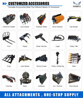 NIMBUS Skid Steer Loader Bersertifikasi ISO, Kap Terbuka, Perawatan Mudah, Servis Harian, Skid Steer Loader yang Praktis