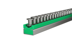 Donglong nhà máy bán hàng trực tiếp nhựa lá chuỗi hướng dẫn đường ray màu xanh lá cây chuỗi hướng dẫn đường ray - Product Image 4