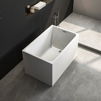 Baignoire autoportante en acrylique pour intérieur, petite, avec support, vente en gros OEM/ODM UPC