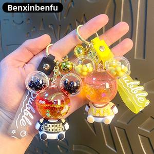 Nuevo Llavero Creativo con Diseño <span class=keywords><strong>de</strong></span> Cabeza <span class=keywords><strong>de</strong></span> <span class=keywords><strong>Mickey</strong></span> Relleno <span class=keywords><strong>de</strong></span> Aceite y Efecto <span class=keywords><strong>de</strong></span> Arena Movediza, Colgante para Coche y Bolso, Decoración, Modelo al por Mayor - Product Image 2