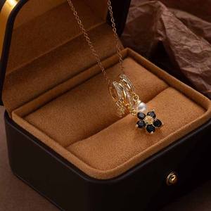 DAIHE el yapımı ince Charm kolye kakma zirkon püsküller altın kaplama paspayı kristaller ile Trendy DIY moda takı aksesuar - Product Image 2