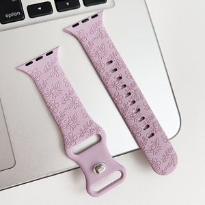 Adatto per <span class=keywords><strong>Apple</strong></span> <span class=keywords><strong>Watch</strong></span> cinturino <span class=keywords><strong>Apple</strong></span> Watch9-1 <span class=keywords><strong>SE</strong></span> incisione Bee Iwatch8 in Silicone fiore cinturino 42/44/45/49MM - Product Image 6