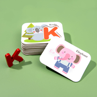 Tarjetas Educativas Digitales para el Aprendizaje Temprano, Letras ABC, Aritmética, Alfabetización en Inglés, Papel Decorativo, Impresión en Cartulina Personalizada