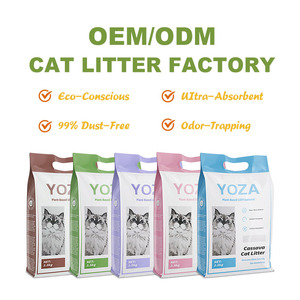 Lettiera per Gatti OEM/ODM a Base di Cassava 2,5kg, Campioni Gratuiti, Bassa Dispersione, Facile da Raccogliere, Lettiera Vegetale - Product Image 1