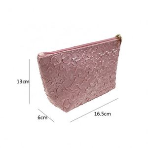 Nouvelle Trousse de Maquillage Coréenne Rose BSCI, Sac de Rangement Cosmétique à Fermeture Éclair pour Lavage et Stockage - Product Image 2