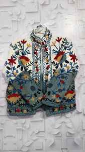 Chaqueta larga Tie Dye Suzani TNT para mujer, estilo bohemio, gitano, Crewel, ideal para primavera, festivales, regalo especial. - Product Image 6