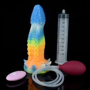 Consolador vibrador con chorro que brilla en la oscuridad para mujer, masturbador femenino, masaje <span class=keywords><strong>Vaginal</strong></span> para el punto G, potente juguete sexual para estimular - Product Image 3
