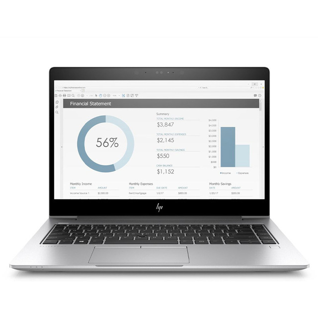 Refurbished for EliteBook 830 G6 Business Laptop I5 Quad Core Intel Processor 8GB Memory 256GB SSD Windows 10 Aluminium TN