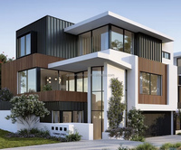 AS2047 NFRC Morden élégant australien américain fenêtres rupture thermique isolation thermique fenêtre aluminium auvent fenêtre