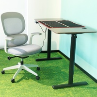 Bureau debout convertible intelligent à double moteur électrique, réglable en hauteur, en bois, moderne