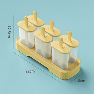 Moule à glaçons en plastique de qualité alimentaire pour usage domestique, moule à glaçons DIY avec plateau de base et bâtonnets - Product Image 5