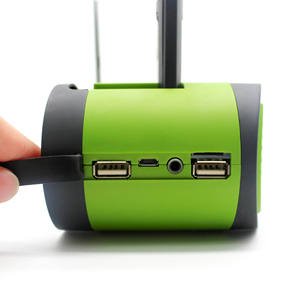 Hurricane Weather Emergency Radio with Hand Crank, Solar & 4000mAh Power Bank - Product Image 3