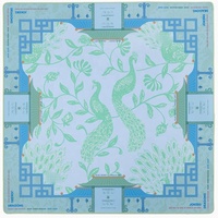 Tapis de table de mahjong moderne Chinoiserie, écologique, de luxe, en néoprène vert lisse, résistant à l'eau, insonorisant, pliable