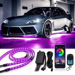 Luces LED RGBIC de Alta Resistencia para Camiones, Kit de Iluminación Inferior con Control por Aplicación, <span class=keywords><strong>Tiras</strong></span> de Luces Impermeables para Dodge y Ford - Product Image 1
