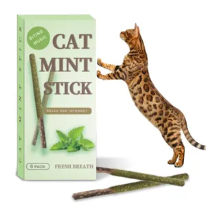 100% bastoncini di erba gatta argentosa naturale dolcetti senza grano per tutte le età gatti assaggiano frutta tonno principale 20g giocattoli da masticare per la pulizia dei denti