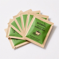 Emballage personnalisé en sachet biodégradable, papier kraft, sachet de thé, sucre, poudre d'herbes, collation, épices, emballage alimentaire écologique PLA