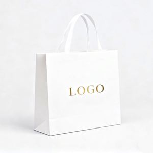 Sac en papier personnalisé pour cadeau de mariage en ligne, logo imprimé avec poignée - Product Image 2